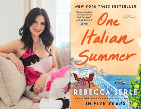 Image of Rebecca Serle with book cover for One Italian Summer