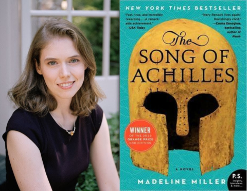 Image of author Madeline Miller with book cover for The Song of Achilles