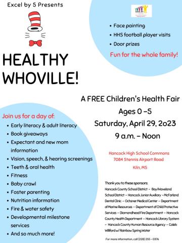 Healthy Whoville flyer from Excel by 5 Facebook post