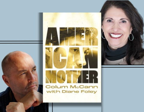 American Mother book cover with Colum McCann and Diane Foley headshots