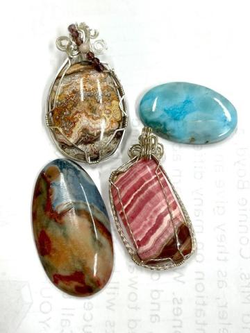 Misc. Wire-wrapped Pendants