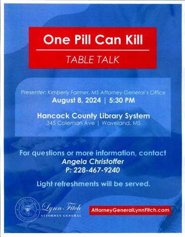 One pill can kill flyer