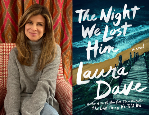 Image of Laura Dave beside cover of The Night We Lost Him