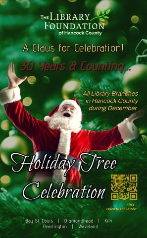 Holiday Tree Celebration with Santa at the Waveland Library