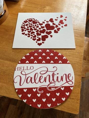 picture of a valentine cricut project