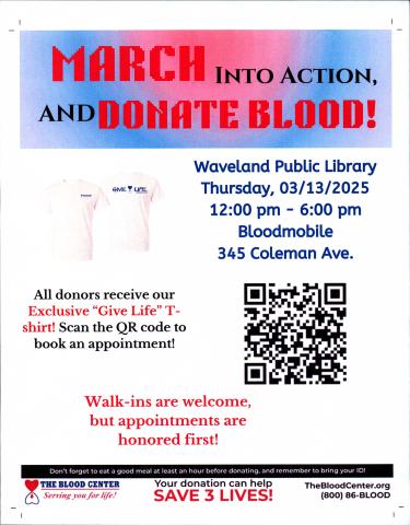 Blood drive flyer