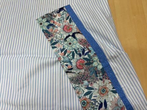 pillowcase with edging and trim