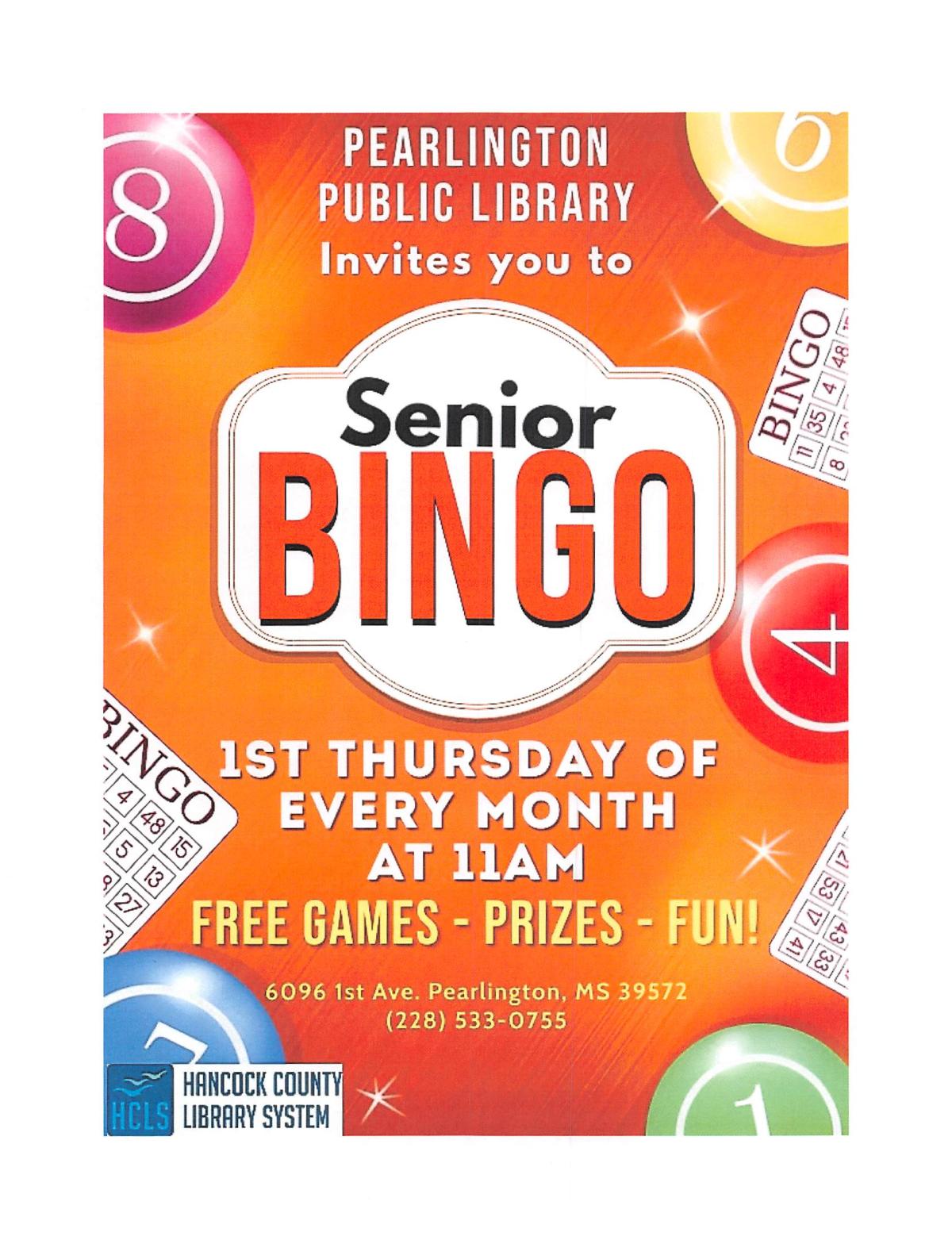 PL SENIOR BINGO FLYER