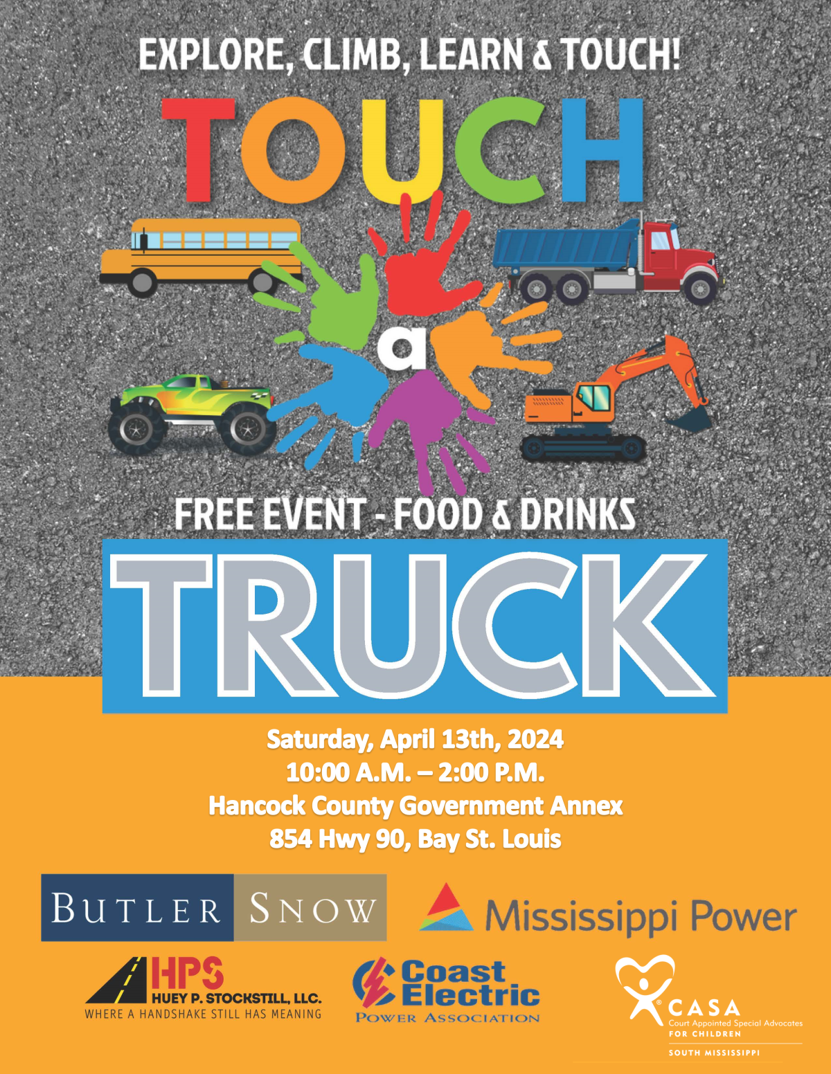 CASA Touch A Truck 2024 flyer