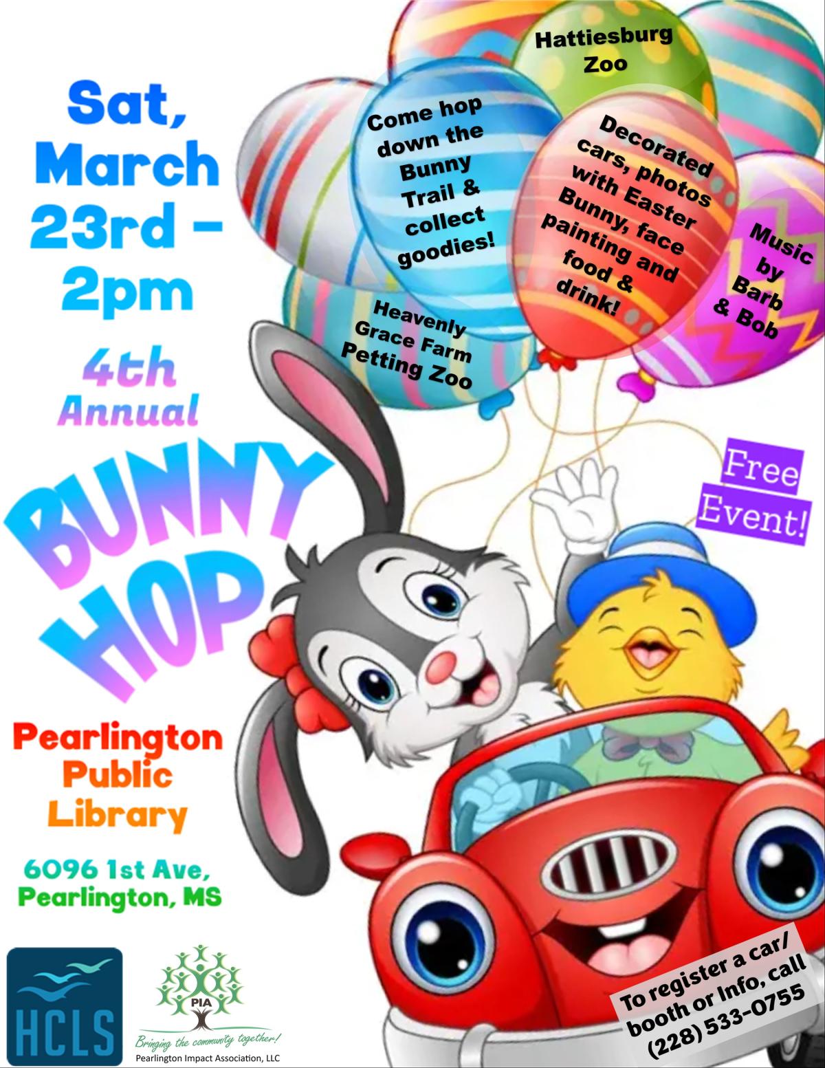 Pearlington Library's Present 4th Annual Bunny! 