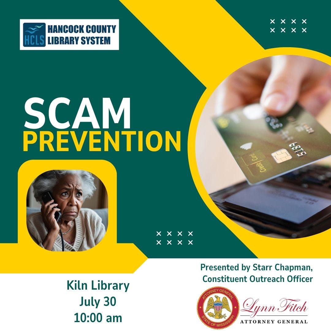 scam prevention flyer