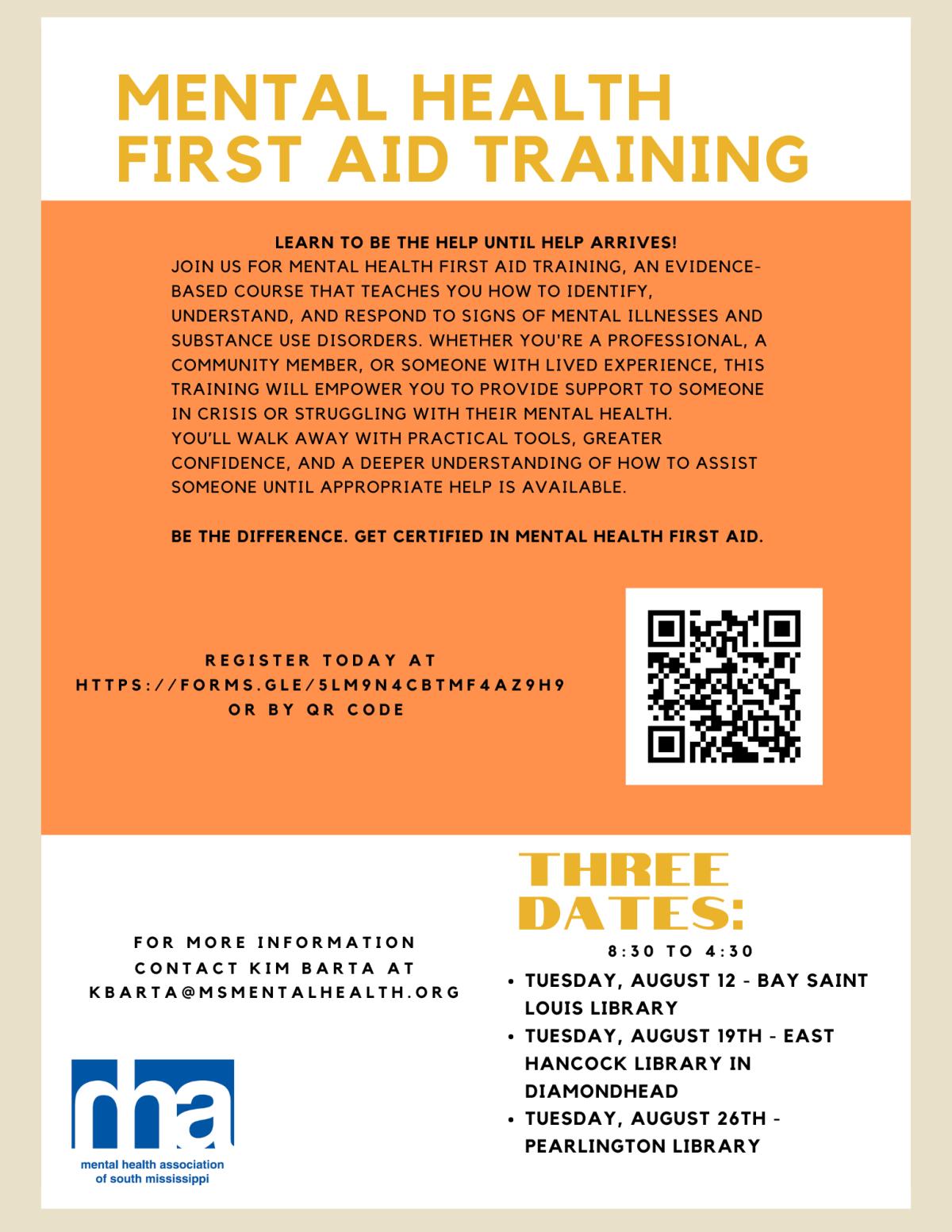 Adult Mental Health Training